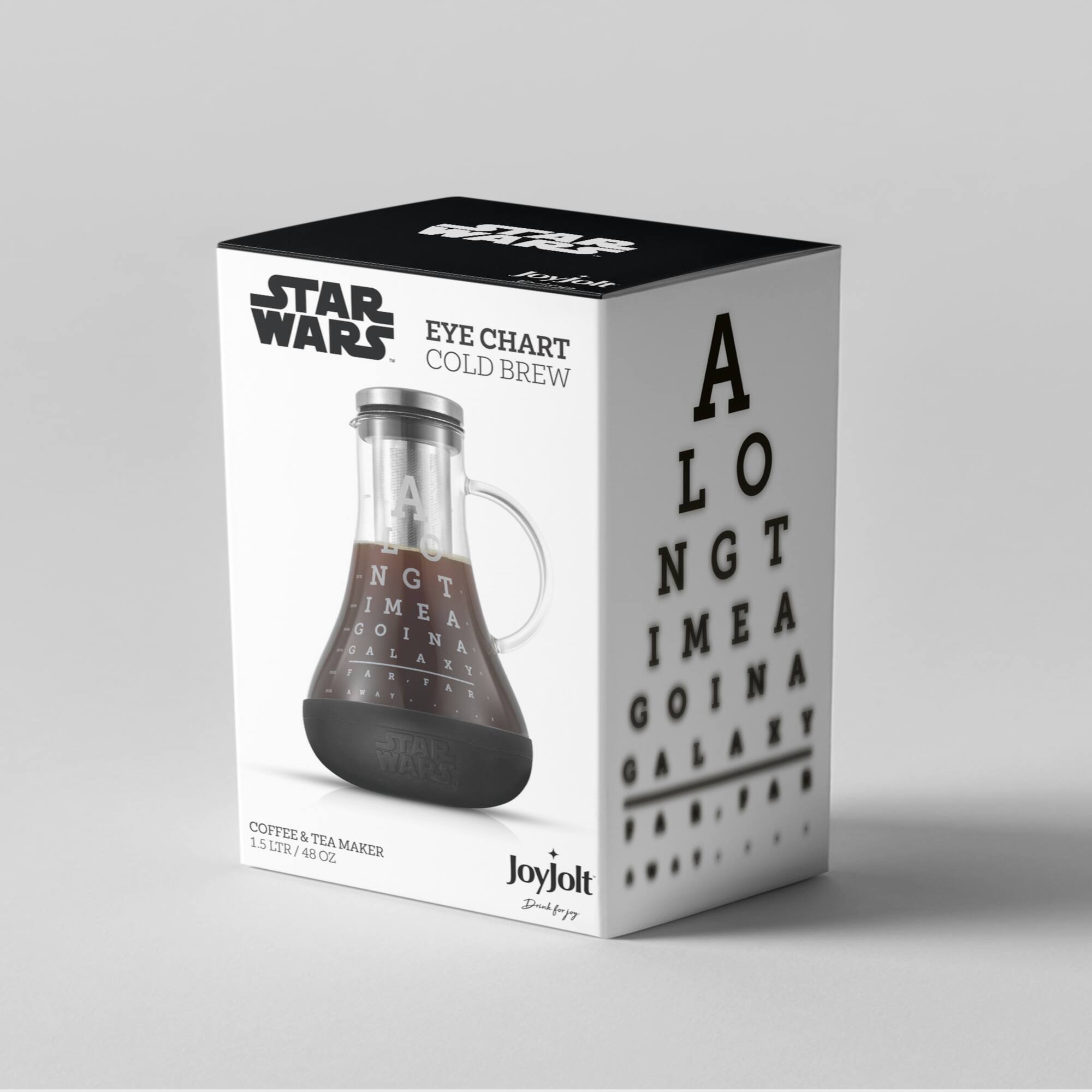 JoyJolt® Star Wars™ 48oz. Eye Chart Cold Brew Glass Pitcher